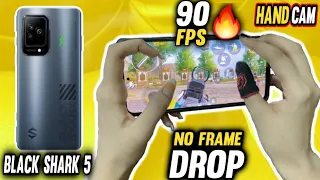 BLACK SHARK 5 PUBG TEST & HANDCAM - BEST 90 FPS MOBILE FOR PUBG 🔥🔥