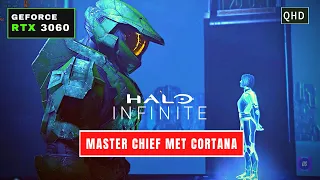 HALO INFINITE - Master Chief meets The Weapon  a.k.a Cortana the first time scene