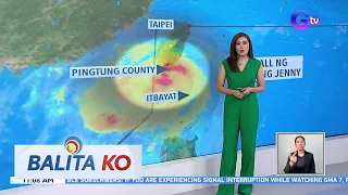 Typhoon Jenny, bahagyang humina matapos mag-landfall sa Taiwan | BK