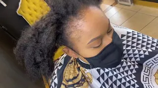 Crazy big chop ...🔥🔥 Crazy Covid quarantine cut