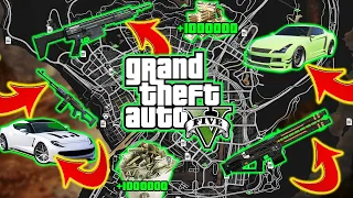 GTA V - All New Secret Money, Weapon & Rare Cars Locations! (Unlimited Money & Weapons)