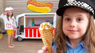 Eva explore Mom's ice cream truck