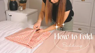 How to fold: bedding (one fold, all sizes)