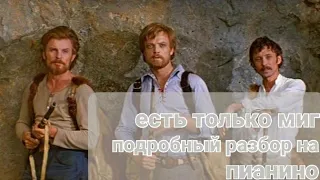 "Есть только миг" подробный разбор на пианино из к.ф."Земля Санникова