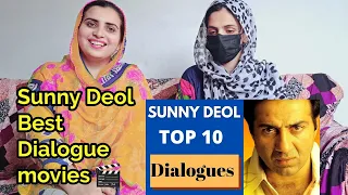 Pakistani React on Sunny Deol Top 10 Dialogues | Action Dialogues | Pakistani Reaction