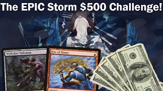TEN DRILLS FOR $500?! Legacy The EPIC Storm! 5-0 Trophy for $500 sponsored combo challenge! MTG TES