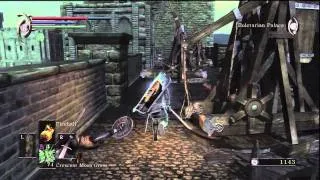 Demon's Souls: Farming the Red Eye Knight (World 1-1) the easy way!