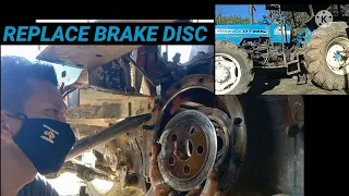 How to replace brake disc landini DT85