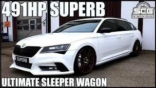 SKODA SUPERB TUNING: INSANE 491BHP 2.0T AWD SKODA SUPERB *SLEEPER*