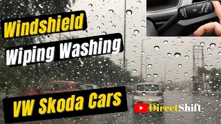 Windshield Wiper Washer Operation in Cars, Wiper Controls in Slavia, Virtus, Kushaq and Taigun