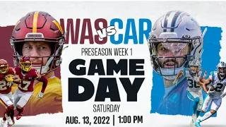Carolina Panthers Vs Washington Commanders | Preseason Game 1