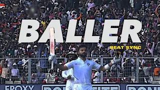 BALLER ft. Virat kohli beat sync edit 💫 || Virat kohli edit 💫 #cricket #edit #viral