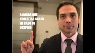 6 cosas que debes saber en caso de despido