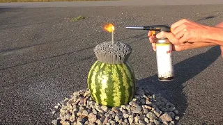 Shockwave experiment: 3000 Firework Sparklers VS Watermelon