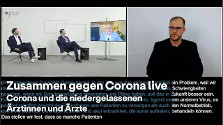 Zusammen gegen Corona live Gebärdensprache - Spahn im Gespräch: Corona & die niedergelassenen Ärzte