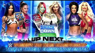 Charlotte Flair & Asuka vs Sasha Banks & Bianca Belair vs Bayley & Carmella (Full Match Part 2/2)