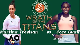 Martina Trevisan     vs   Coco Guaff   | 🏆 ⚽ Roland Garros SemiFinal     (02/06/2022) 🎮 FrenchOpen