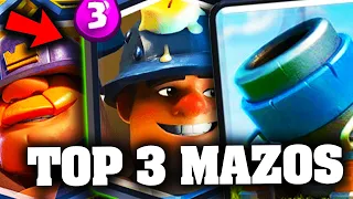 ¡TOP 3 MEJORES MAZOS de CLASH ROYALE 2023! 😲 (top mundial)