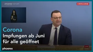 Pressekonferenz mit Jens Spahn und dem RKI zur Corona-Lage am 23.04.21