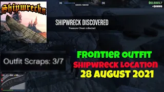 GTA Online SHIPWRECK Location 28 August To Unlock Frontier Outfit (Outfit Scrap 3/7)