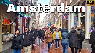 Amsterdam, Netherlands | 4K Walking Tour in The City Centre