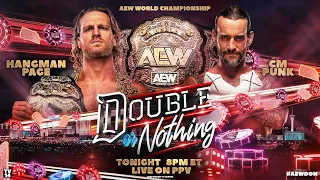 AEW World Champion Hangman Page vs CM Punk | AEW Double or Nothing, LIVE! Tonight on PPV