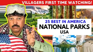 VILLAGERS REACT To 25 BEST NATIONAL PARKS in The USA - AMERICAN National Parks Reaction