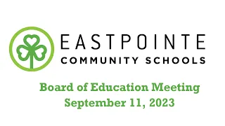 9-11-23 ECS Board of Education Regular Meeting