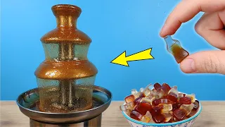 What if you throw Cola jelly candies into the Chocolate Fountain?