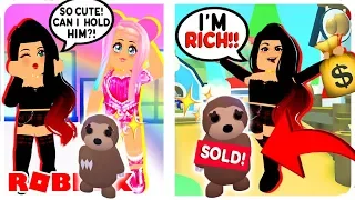 I Was SCAMMED By My CRAZY Babysitter.. She Tried to SCAM Me... Adopt Me Roblox Roleplay