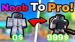 Noob To Pro! Got First Legendary! Roblox Toilet Tower Defense