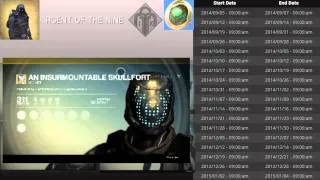 Destiny - Xur Agent of the Nine Black Market Vendor, Exotic Weapons, Strange Coins