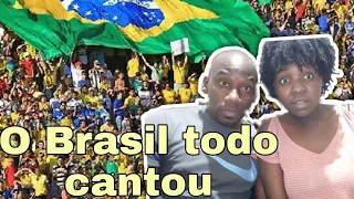 "INCRIVEL" Africanos REAGINDO AO HINO NACIONAL BRASILEIRO na copa das confederações.🇧🇷🇧🇷