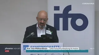 Frühjahrsgutachten des ifo-Instituts zur Konjunktur in Deutschland am 08.04.20.