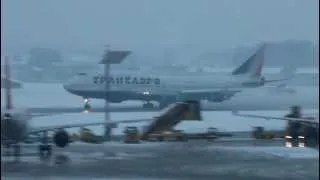 Transaero Boeing 747 take off Salzburg