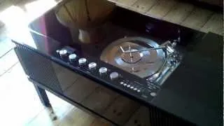 HMV Radiogram refinished as stunning Black coffee table