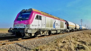 Trains TRANSILIEN INTERCITES (CC 72100) FRET et INFRA Passages à Niveaux PN 27 et 28