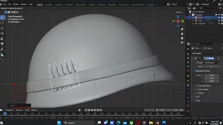 How to model An Army Helmet Using Blender 3D