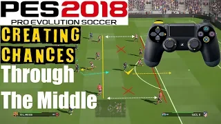 PES 2018 | CHANCE CREATION Tutorial | Through the Middle