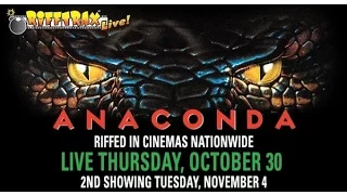 Anaconda (1997) RiffTrax Live! screening review by MovieManCHAD
