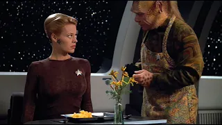 Seven of Nine learns to eat | HD Upscaling | Video Enhance AI | Star Trek: Voyager - The Raven