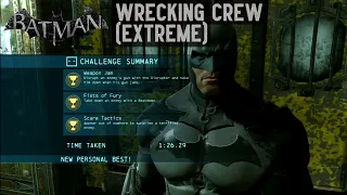 Wrecking Crew (Extreme) Stealth Challenge 3 Medals No Damage Batman Arkham Origins