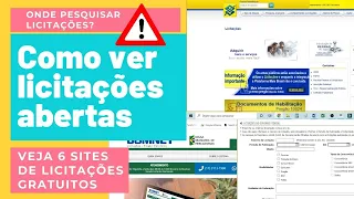 Licitações onde encontrar? Aprenda onde pesquisar licitações e descubra licitação próximo de você.