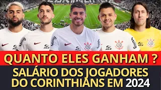 SALÁRIO DOS JOGADORES DO CORINTHIANS EM 2024 ATUALIZADO (PEDRO RAUL, GUSTAVO HENRIQUE, ROMERO, YURI)