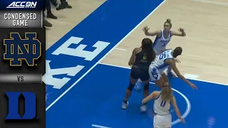 Notre Dame vs. Duke Condensed Game | 2021-22 ACC Women’s Basketball