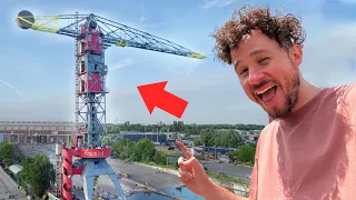 This is the strangest place I have ever slept | CRANE HOTEL🏗️