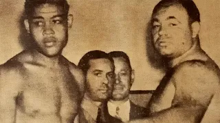 World  Heavyweight Champion Joe Louis vs Two Ton Tony Galento. 1939