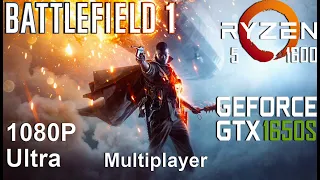 Battlefield  1 Multiplayer On Zotac GTX 1650 Super + Ryzen 5 1600, Ultra Settings, 1080p