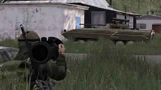 Anti-tank operator vs Russian TANKS - Military Convoy ambushed & destroyed by American AT - arma 3