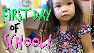 JULIANNA'S FIRST DAY OF SCHOOL EVER! - September 12, 2016 -  ItsJudysLife Vlogs